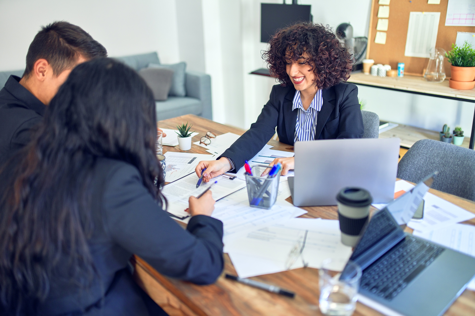 two independent professionals applying for a small business funding