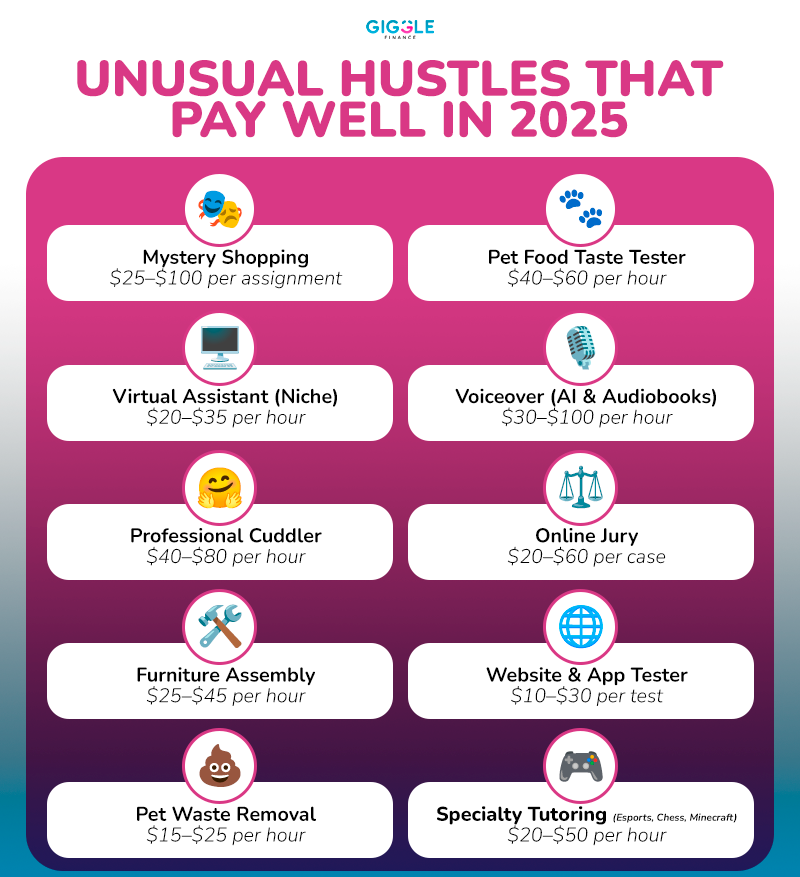 unusual side hustles