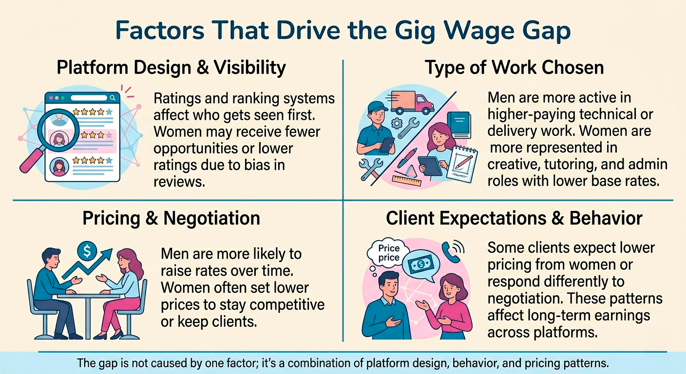 Factors that drive the GIG wage gap