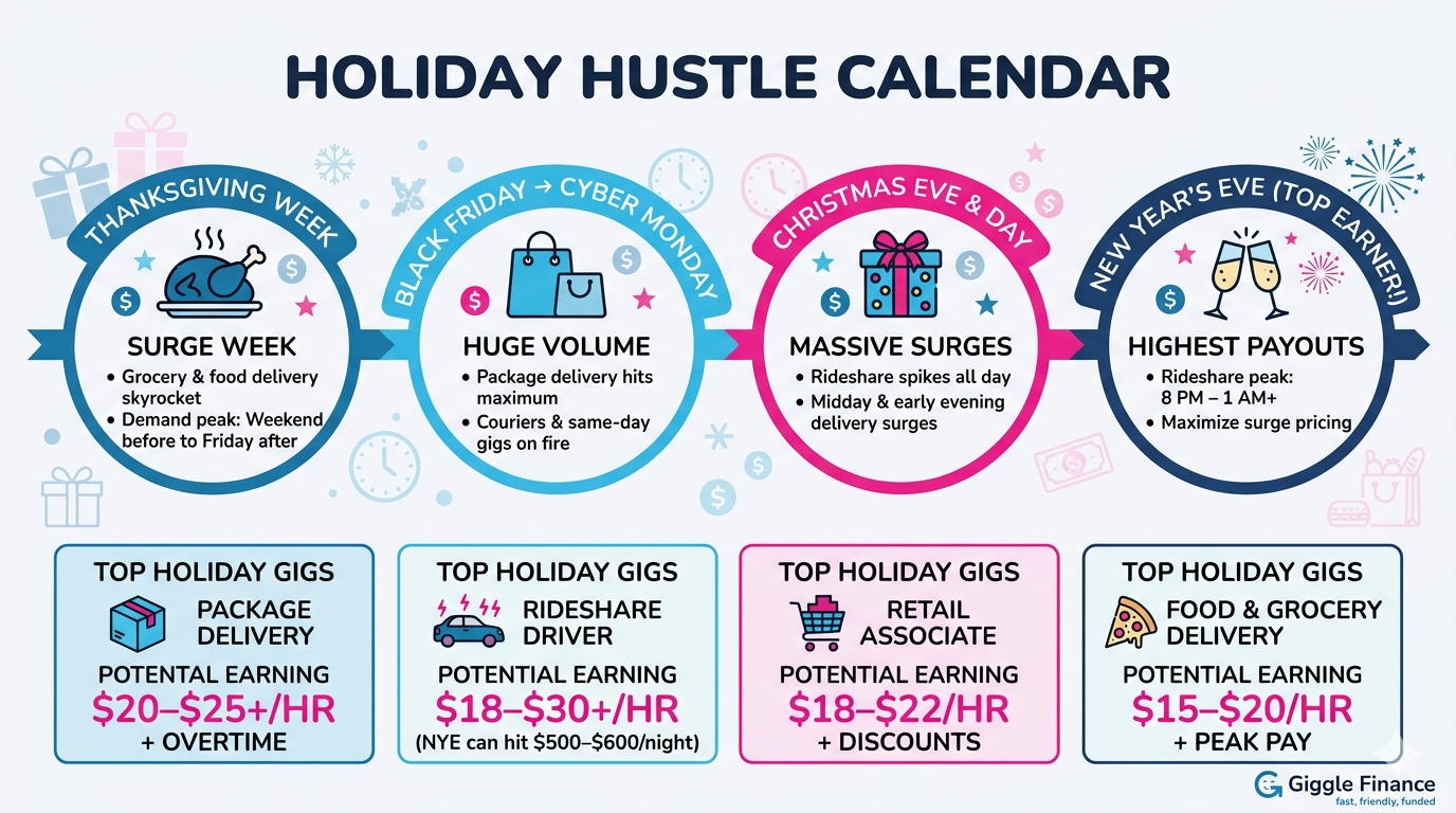 Holiday hustle calendar