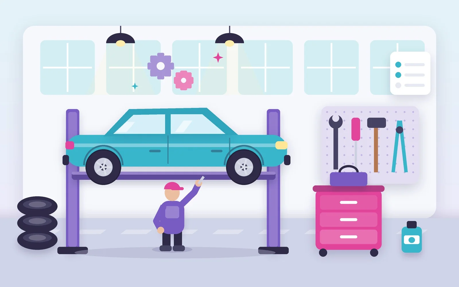 Uber and Lyft drivers' vehicle maintenance